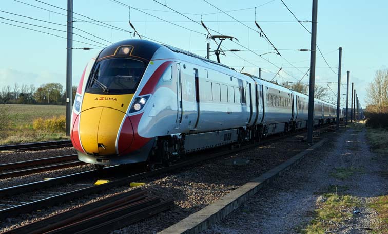 LNER Azuma 800 112 at Abbots Ripton 