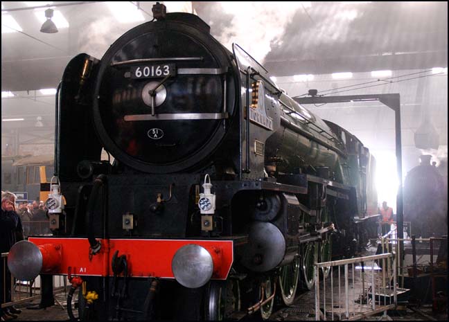 The new A1 tornado at Barrow Hill Shed in 2009