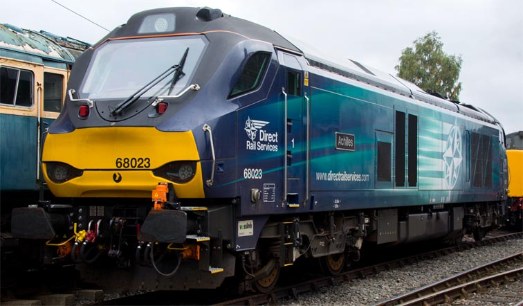 Direcr Rail Services Class 68023 'Achilles' 