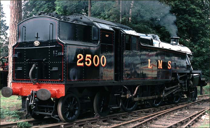 This 2-6-4 tank number 2500 is in LMS black at the Bressingham Museum. This 2-6-4 tank number 2500 is in LMS black at the Bressingham Museum.