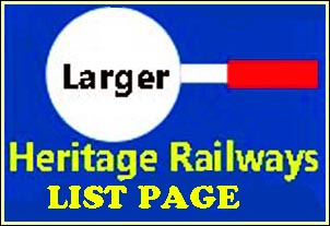 Full page of links to my Heritage Railways pages Full page of links to my Heritage Railways pages