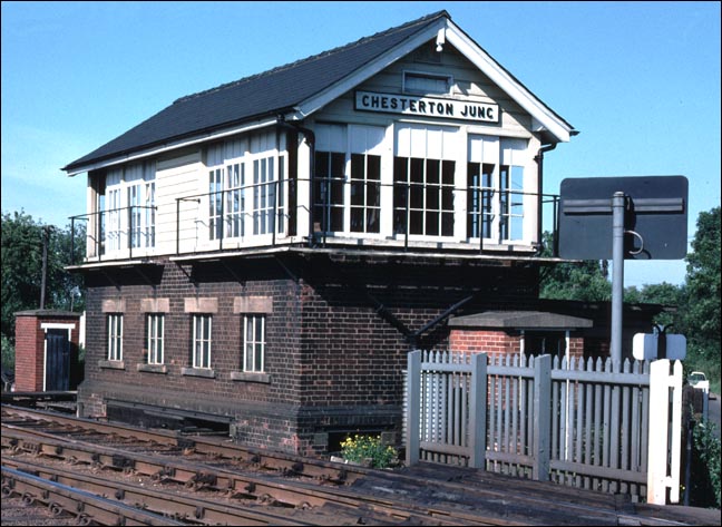 Chesterton Junc signal box from the steps end of the box.