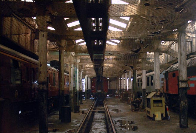 veiw of part of the old shed at Carnforth in 2008 