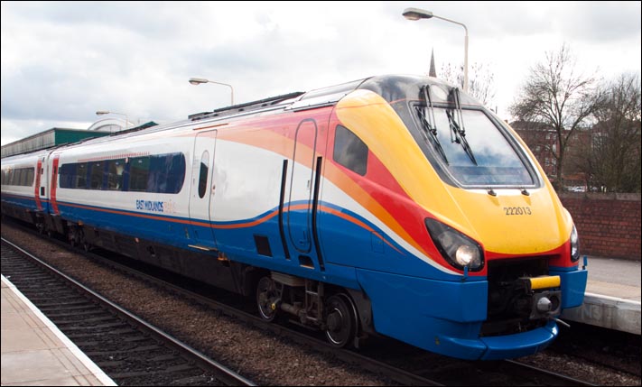 East Midlands Trains class 2013 in Chesterfeild station 