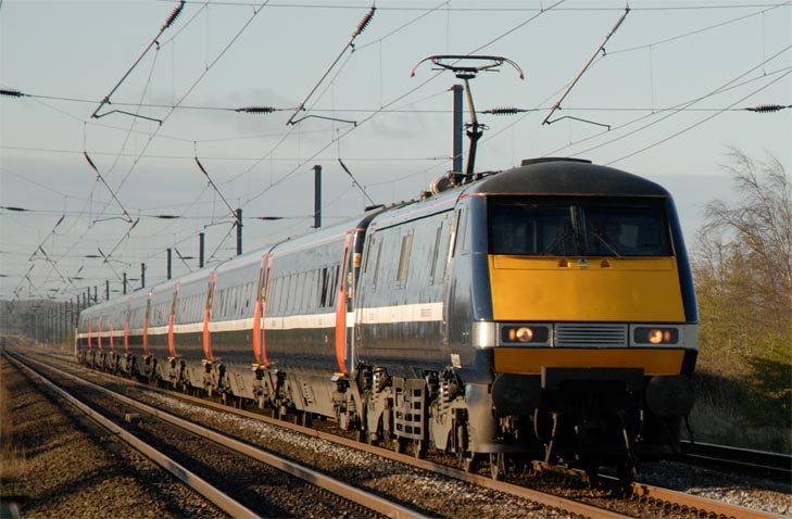 National Express East Coast down train at Conington