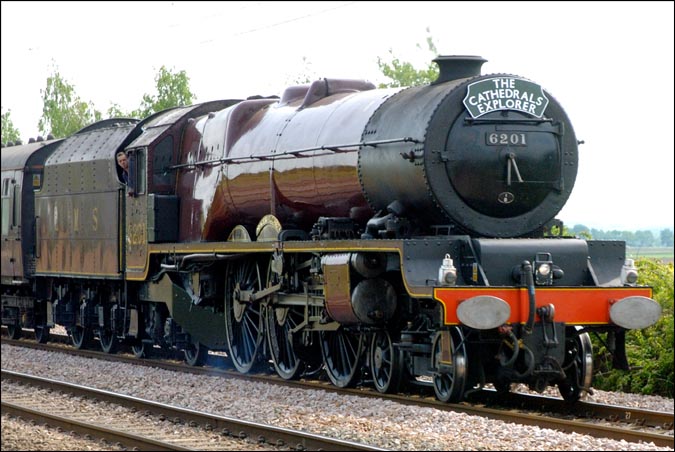 LMS Princess Class 4-6-2 nnumber 46201 Princess Elizabeth at Conington 