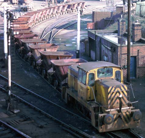 Train at Corby steel works