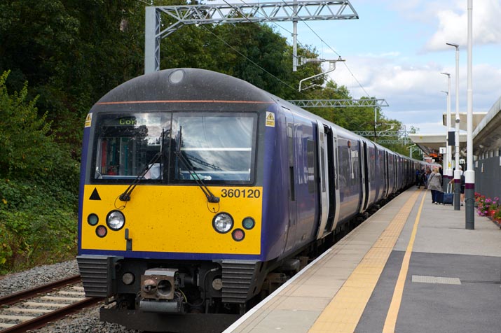 East Midlands Railway class 260 120 at Corby station on 17th September 2021 