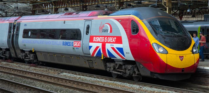 Virgin class 390 151 at Crewe