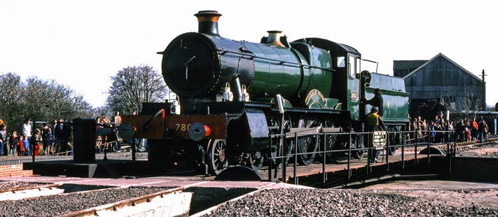 Cookham Manor on the turntable at Didcot Cookham Manor on the turntable at Didcot