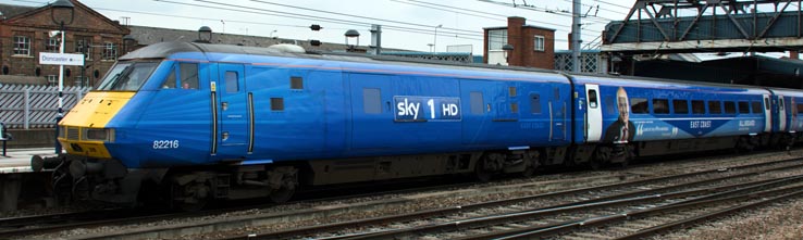 Sky 1 HD DVT 82216 at Doncaster station