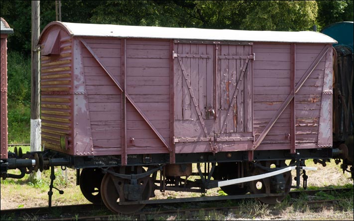 Covered venterated van B771392 at Wirksworth on Saturday the 2nd of July in 2011.