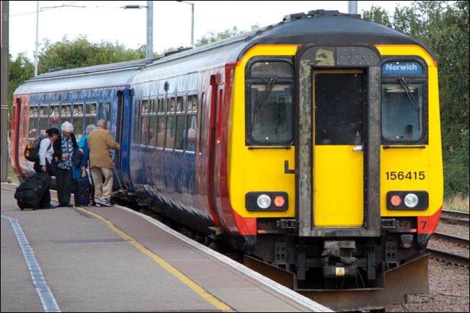 East Midland Trains class 156415 at Ely