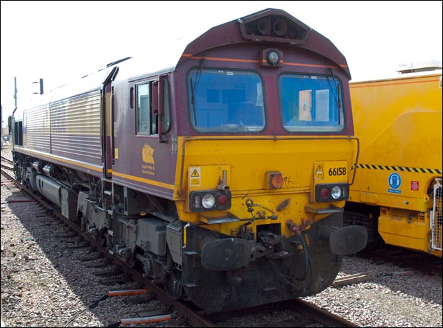 Class 66158 at Ely in 2013 