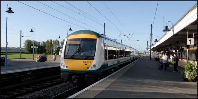 NXEA Norwich train at Ely in 2009 