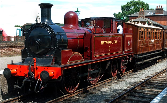 0-4-0T Metropolitain No.1 at North Weald railway station in 2013 
