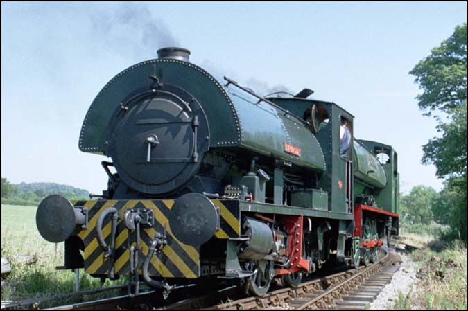 Two tank engines at The Foxfield Light Railway 