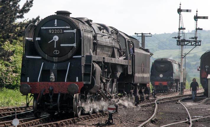 British Railways Standard class 2-10-0 9F number 92203 