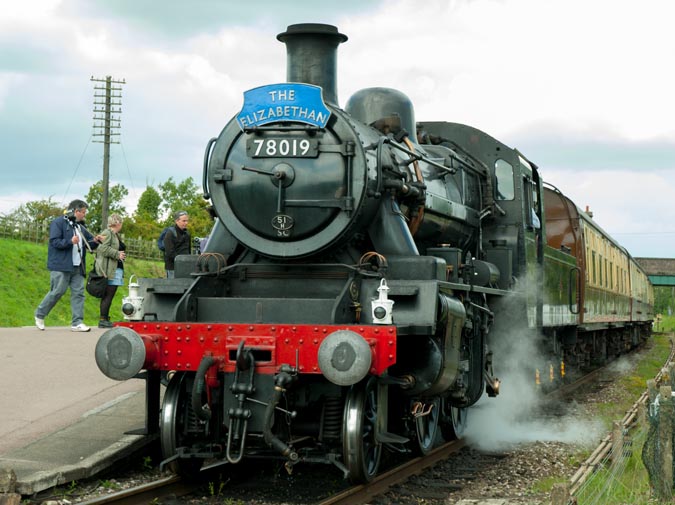 78019 was the only steam at was at this Diesel Gala.