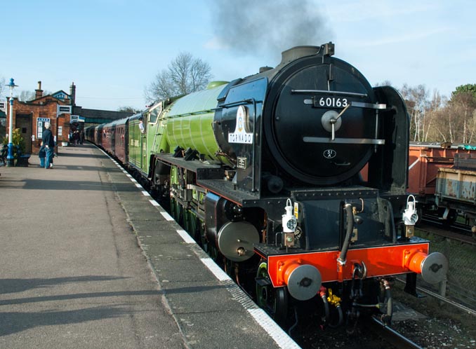 A1 60163 Tornado at Quorn and Woodhouse station 