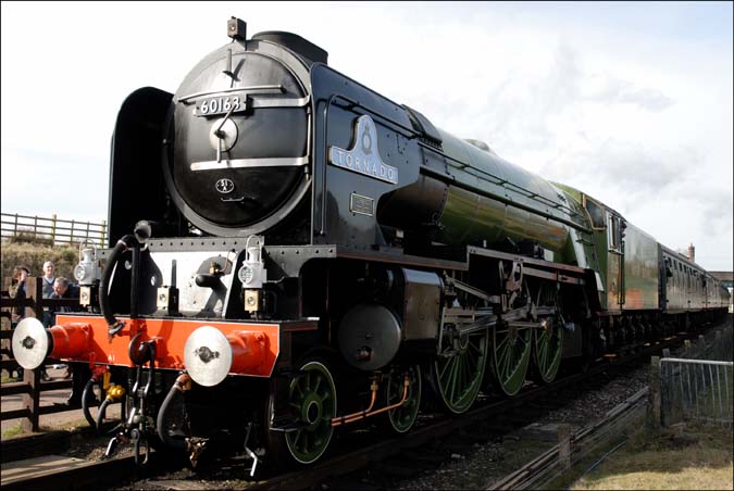 Tornado at the Great Central Railway's Quorn and Woodhouse station