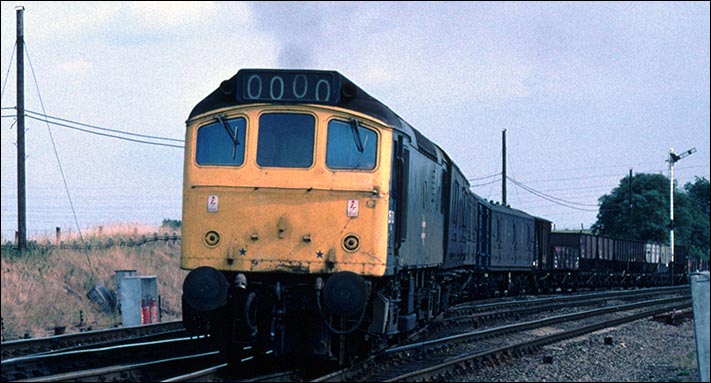 Class 25 on a mixed freight at Glendon North Junction