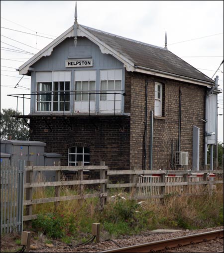 Rear of Helpston signal box.  