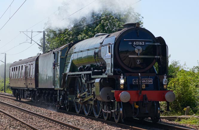 60163 Tornado with a steam movment to the NRM  on the 16th of July 2021