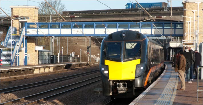 class 180 at Huntingdon station 10th December 2012