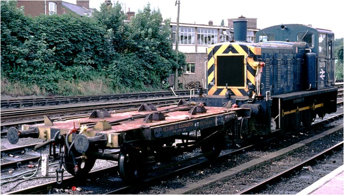 Class 03179 and its match wagon TDB 734418 at Ipswich