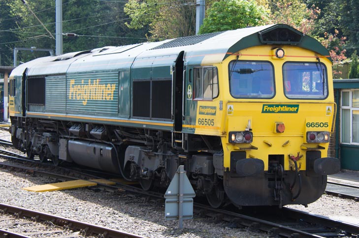 Freightliner class 66505 in Ipswich Depot  Freightliner class 66505 in Ipswich Depot