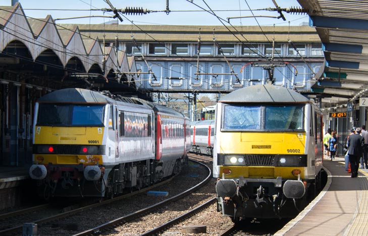Greater Anglia class 90001  and 90002 Greater Anglia class 90001  and 90002