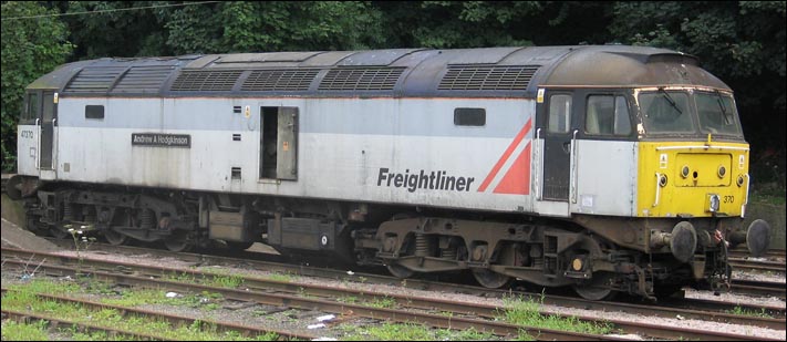 Freightliner class 47370 Andrew A Hodgkinson in the Depot at Ipswich in 2005