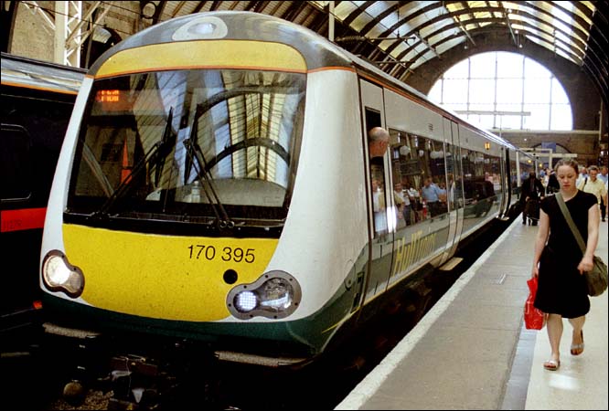 Hull trains class 170 395 at Kings Cross  Hull trains class 170 395 at Kings Cross