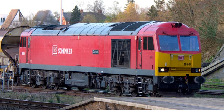 DB Schenker into Leicester station on 20th April 2016 DB Schenker into Leicester station on 20th April 2016