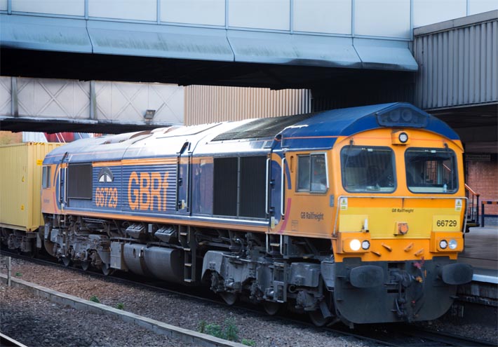 GBRf class 66729 'Derby County' 
