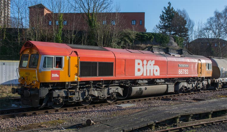 GBRf class 66783 'The Flying Dustman' 