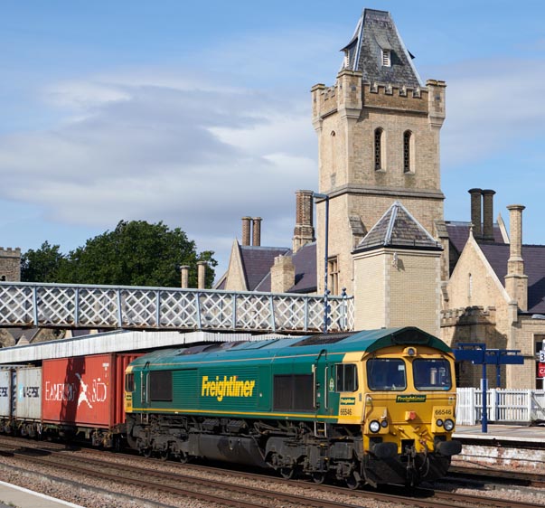 Freightliner class 66546 at Lincoln station on the 23rd September 2021