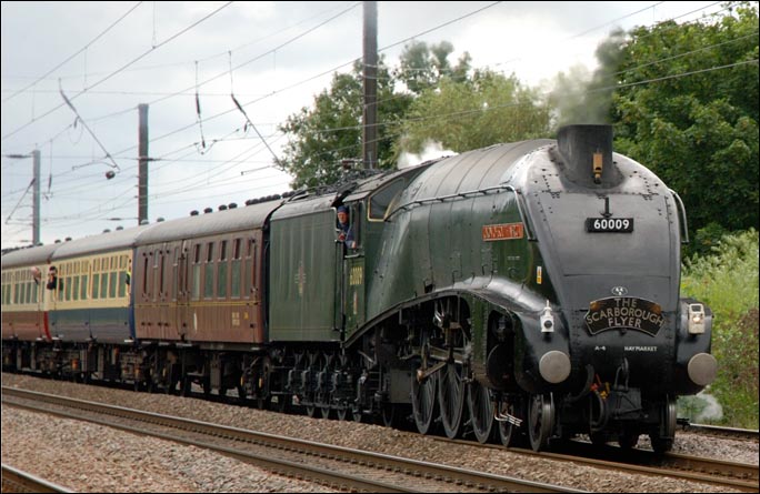 60009 at Lolham crossing north of Helpston on the ECML in July 2008