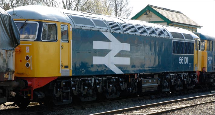 class 56101 at Dereham in 2011
