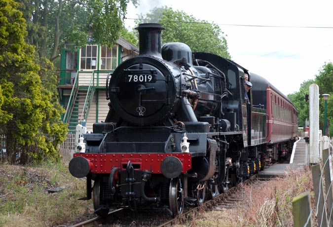 78019 from the GCR at Yaxham on the 23rd June 2012 