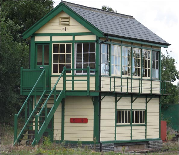 Dereham Central signal box in 2005