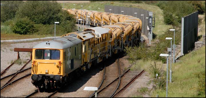 Class 73 207 at Whitemoor yard 