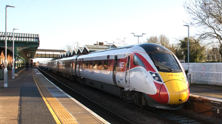 LNER Azuma 80015 in March station 18th January 2020