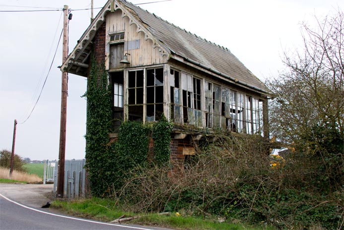 Postland signal box on the 8th of April 2015 