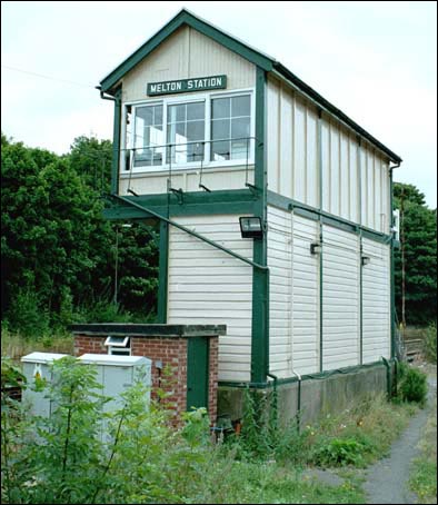 Melton station signal box in 2003