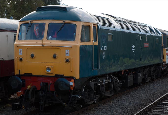 Class 47 401 North Eastern At Dereham on Friday 21st of September 2012