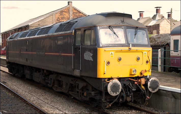 class 47798 Prince William at Dereham station on Friday 21st of September 2012