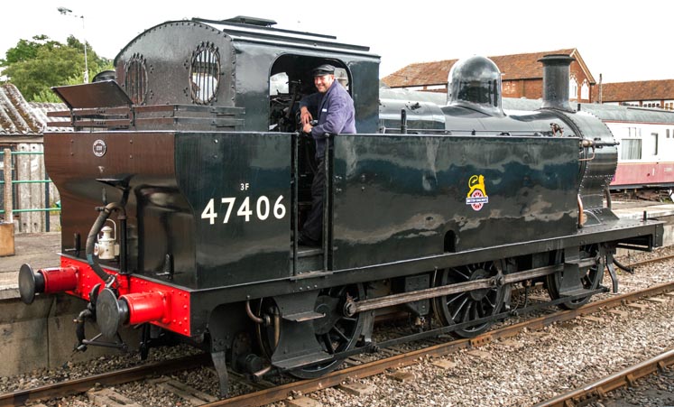 3F O-6-0T 47406 at Derham Station 