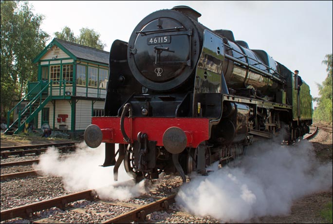 46115 Scots Guardsman on the Sunday 1st June 2014 At Derehan on the Mid-Norfolk Railway